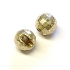 Вольфрамові головки з гранями Hareline Faceted Slotted Tungsten Beads, 5.0мм, срібні (SILVER)
