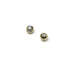 Вольфрамові головки з гранями Hareline Faceted Slotted Tungsten Beads, 2.0мм, срібні (SILVER)