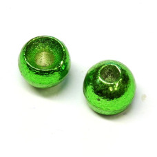 Вольфрамові головки Hareline Plummeting Tungsten Beads, 5.5мм, зелений металік (METALLIC GREEN)