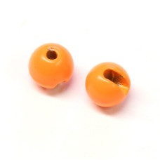 Вольфрамові головки з вирізом Hareline Slotted Tungsten Beads, 4.6мм, флуо-помаранчеві (FL ORANGE)