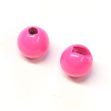 Вольфрамові головки з вирізом Hareline Slotted Tungsten Beads, 4.6мм, флуо-рожеві (FL PINK)