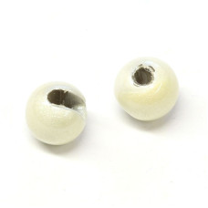 Вольфрамові головки з вирізом Hareline Slotted Tungsten Beads, 4.6мм, флуо-білі (FL WHITE)