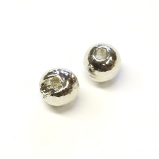 Вольфрамові головки з вирізом Hareline Slotted Tungsten Beads, 3.8мм, срібні (SILVER)