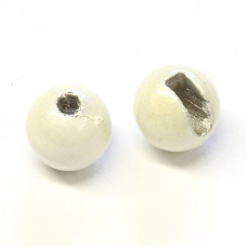 Вольфрамові головки з вирізом Hareline Slotted Tungsten Beads, 5.5мм, флуо-білі (FL WHITE)