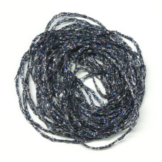 Волокно плетене голографічне Hareline Holographic Braid, чорне (BLACK)