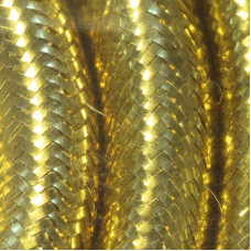 Плетена трубка Hedron Flashabou Tubing, середня золота (MEDIUM GOLD)