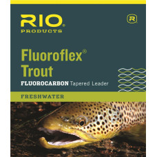 Нахлистовий конусний лідер (підлісок), флюорокарбоновий, RIO Fluoroflex Trout Leader, довжина 9 футів, 7X