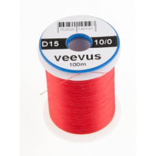 Монтажна нитка Veevus 10/0, червона (RED)