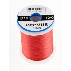 Монтажна нитка Veevus 10/0, блідо-червона (PALE RED)