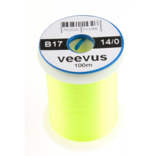 Монтажна нитка Veevus 14/0, флюро жовтий шартрез FL YELLOW CHARTREUSE