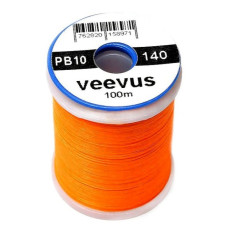 Монтажна нитка Veevus Power Thread 140 Denier, Fl Fire Orange