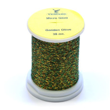 Плетена нитка Veniard Micro Glint, золотисто-оливковий (Golden Olive)