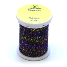 Плетена нитка Veniard Micro Glint, райдужна (Rainbow)