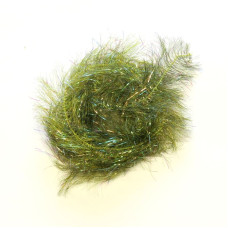 Синтетичне блискуче перо Veniard Tri Lobal Hackle Crystal Mix, велике оливкова (Large Olive) Синтетичне блискуче перо Veniard Tri Lobal Hackle Crystal Mix, велике оливкова (Large Olive)