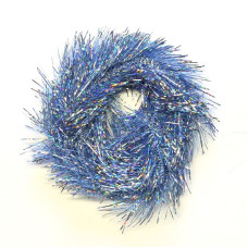 Синтетичне голографічне перо Veniard Tri Lobal Holographic Hackle, велике синє (Large Blue)