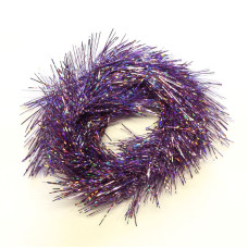 Синтетичне голографічне перо Veniard Tri Lobal Holographic Hackle, велике пурпурове (Large Purple)