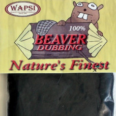 Дабінг з бобра Wapsi Beaver Dubbing, чорний (BLACK) Дабінг з бобра Wapsi Beaver Dubbing, чорний (BLACK)