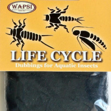 Дабінг Wapsi Life Cycle Dubbing Caddis, чорний (BLACK)