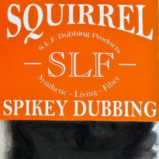 Дабінг з білки SLF Squirrel Spikey Dubbing, чорний (BLACK) Дабінг з білки SLF Squirrel Spikey Dubbing, чорний (BLACK)